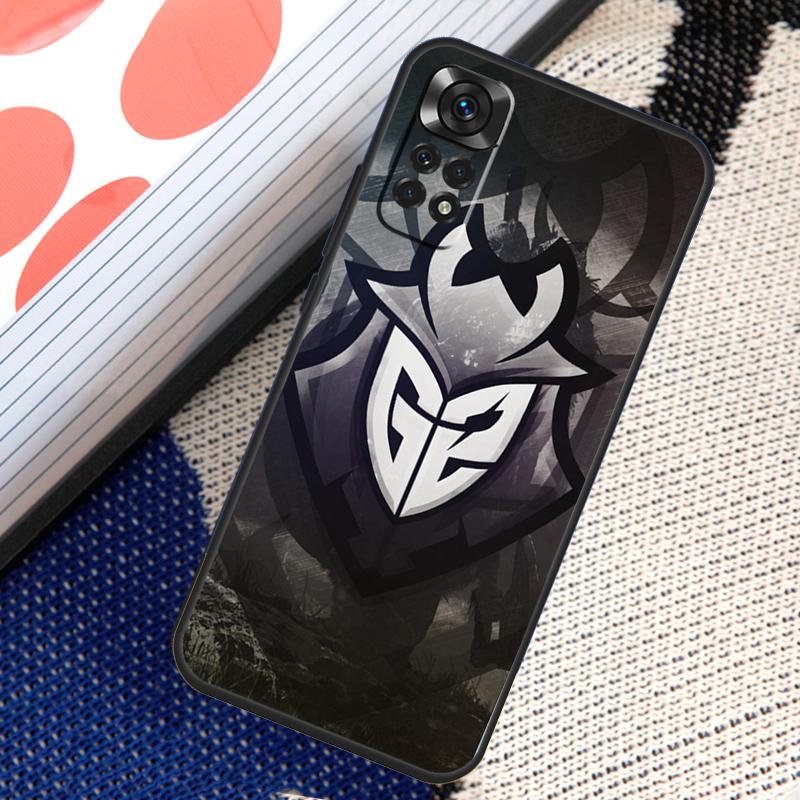 G2 ESports Case For Xiaomi Redmi Note 10 11 Pro 8 9 12 Pro 11S 10S 9S Redmi 9 10 12C 9C 10C Back Cover