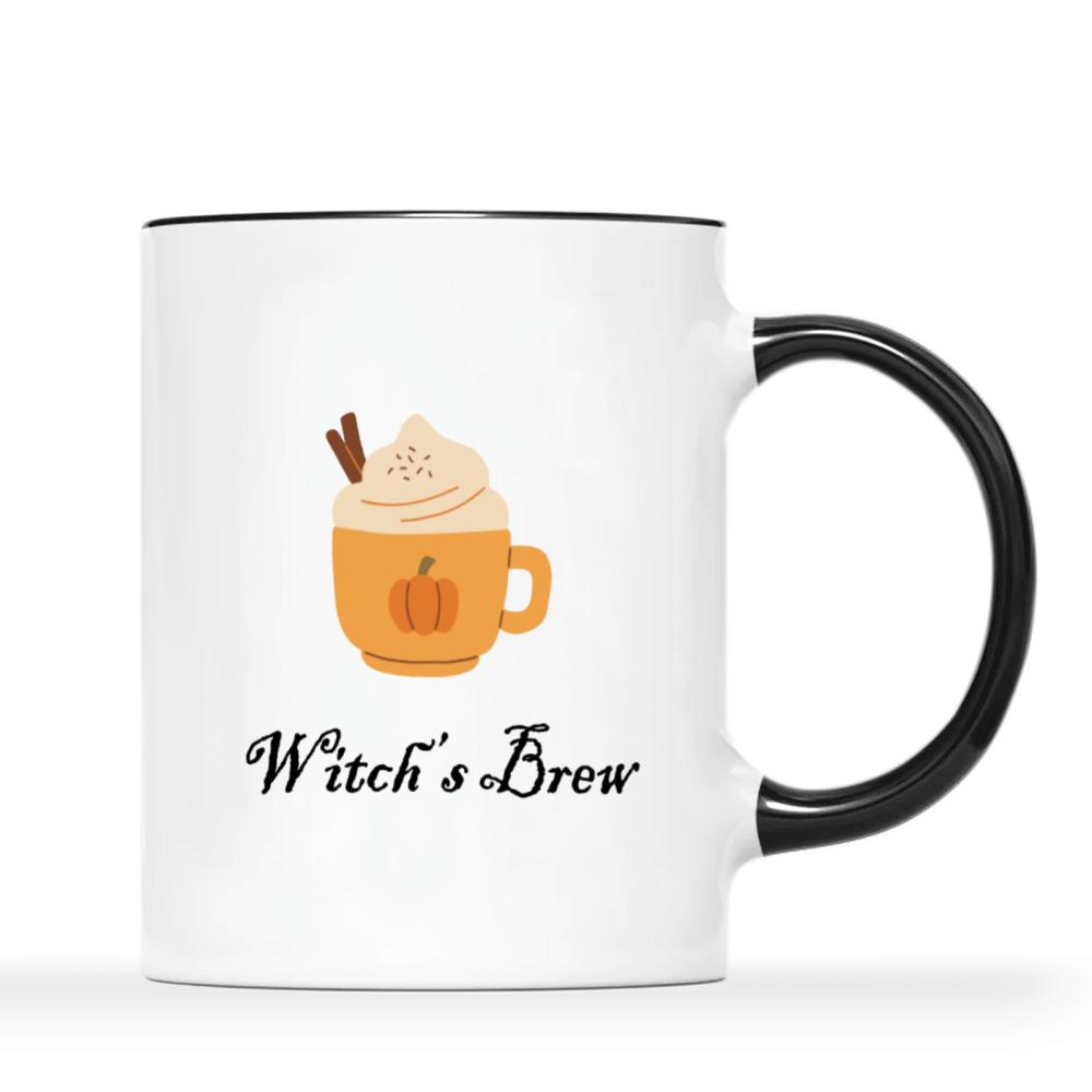 

1pc 3A grade 11 oz witch‘ s brew ceramic cute coffee mug for room Halloween decoration Birthday Christmas Holiday gift 301-400ml чорний