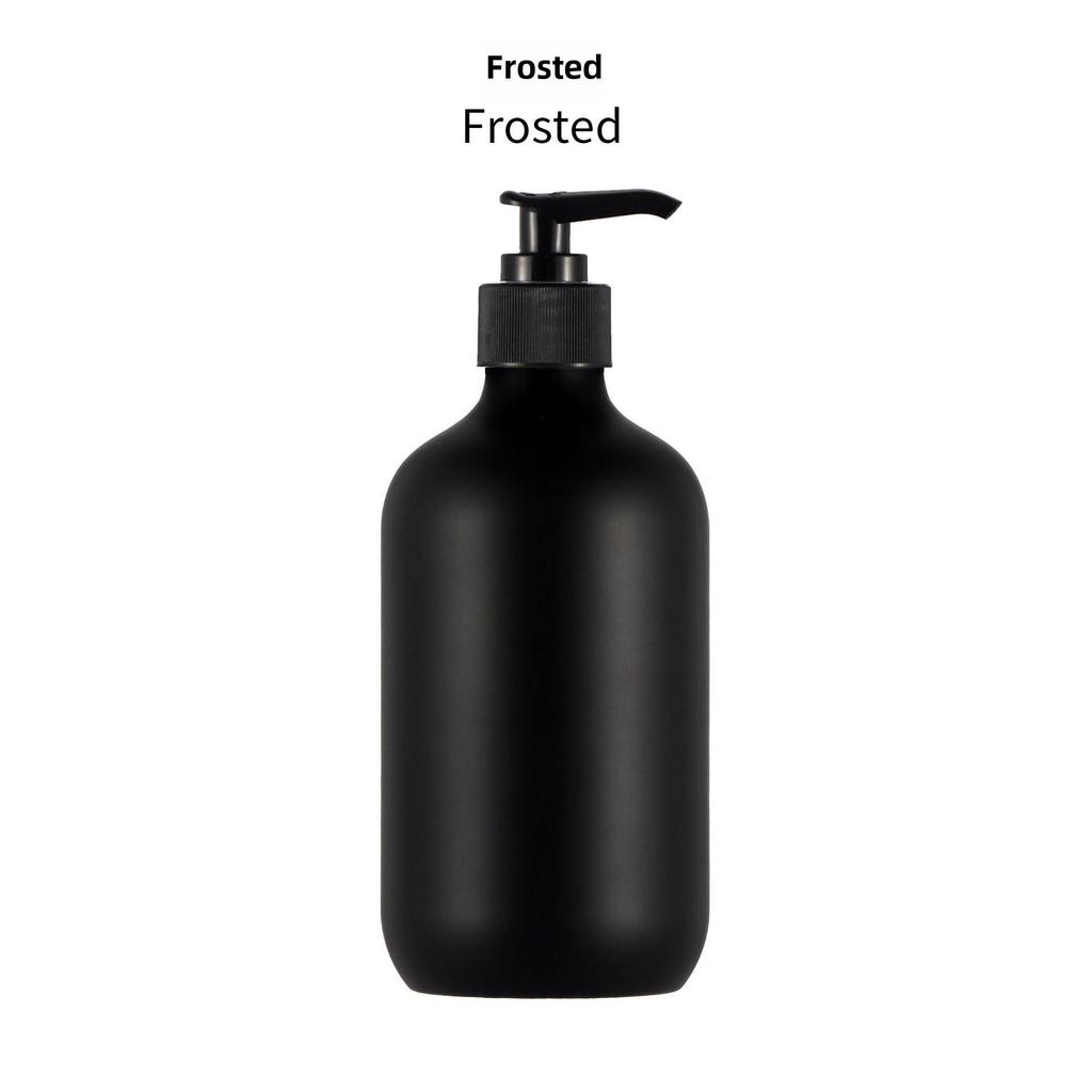 500ml Frosted PET Round Shoulder Shower Gel & Shampoo Bottle