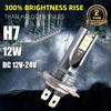 H7 LED Headlight Bulb Beam Kit 12V 100W High Power LED Car Light Headlamp 6000K Auto Headlight Bulbs 12000LM Bulbs 7