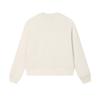 FILA White Series Casual Comfortable Knit Pullover Long Sleeve Sweatshirt Women sweatshirt Ice-White F11W513201F-IV