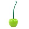 Toilet Brush Set with Base Cherry Shape Ergonomic Non-Slip Handle Bright Color Bathroom Cleaning Brush