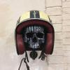 Motorcycle Helmet Rack Helmet Holder Skull With Beard-Helmet Rack Wall Mount