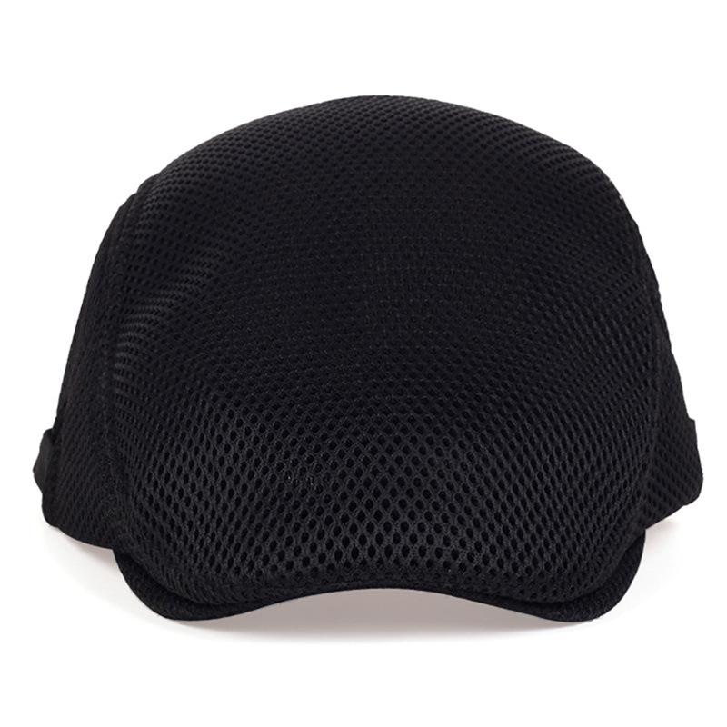 Men Mesh Newsboy Caps British Painters Hats Spring and Summer Ventilate Berets Adjustable Flat Cap Hip Hop Berets