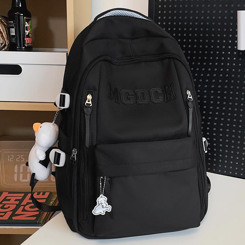 School Bag Children Primary School Girls Burgundy Junior High School Backpack Middle School Student College Student Backpack
