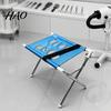 Pet Wash Station for Dogs Dog Grooming Hammock Stand, with Mesh Platform, Stainless Steel Table Foldable 8-Hole Cats Care Restraint System