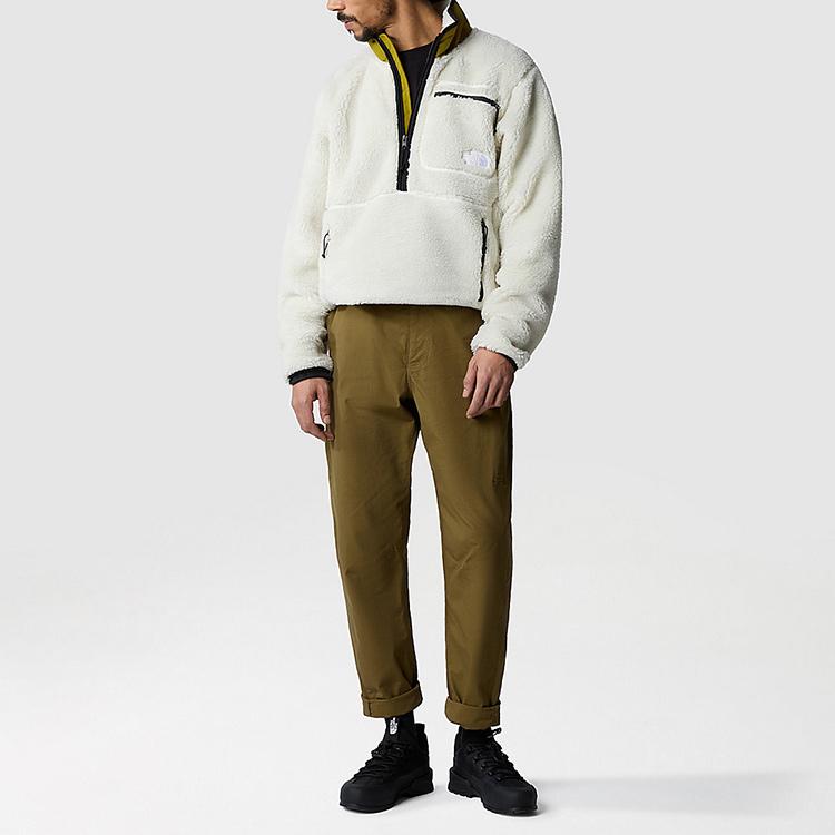 THE NORTH FACE Sweatshirts Men's White Stand Collar Moderate Straight Fit NF0A7URN-N5I