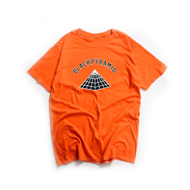 Swag Summer T Shirt Unisex Women BLACK PYRAMID Hip Hop Print Short Sleeves Chirs Brown Rapper Cool T-Shirt Unisex Colorful O-Neck Tops