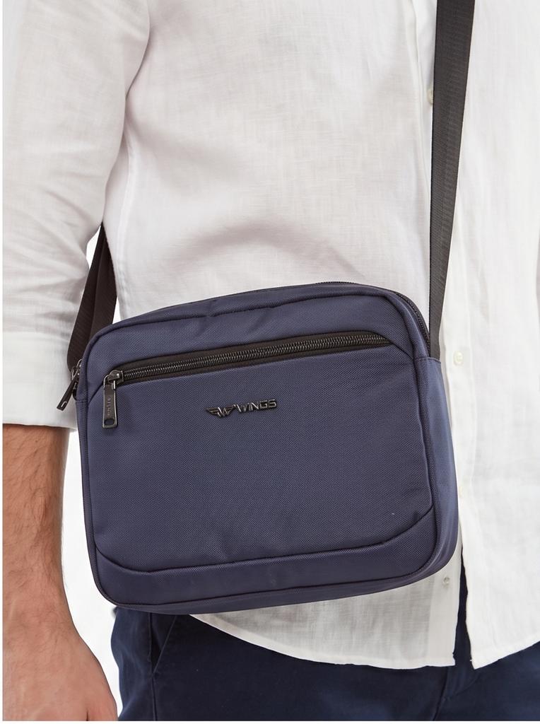 Brant Wings Men' Shoulder Bag Dark Blue