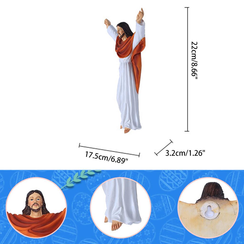 Buy Christian Jesus Figurine Hand Painted Resin Catholic Figure Crafts