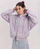 Margarin Fingers Logo Applique Hoodie Zip-Up (Violet)