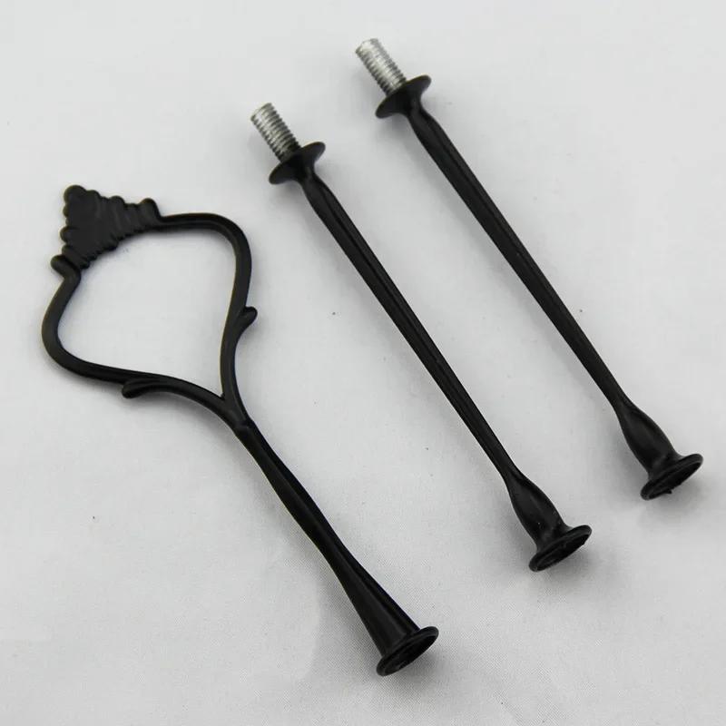 Crown 3 Tier Cake Cupcake Plate Stand Handle Hardware Fitting Holder for Fruit Tray Cake Plate Home Kitchen Dining Cake Tool