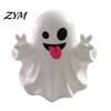 Creative Halloween Gifts Ghost Pen Holder, Cute Mini Figurine Desk Decor, Funny Holiday Party Table Centerpieces Pencil Stand Ornament, Office
