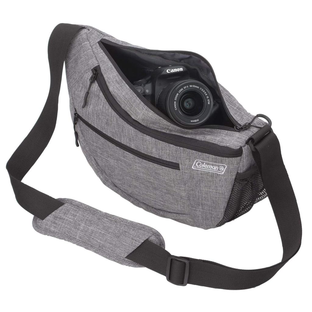 Etsumi Coleman Camera Bag Shoulder Coleman Camera Shoulder Bag SLR Melange Gray [Etsumi] & 4.5L VCO-8740