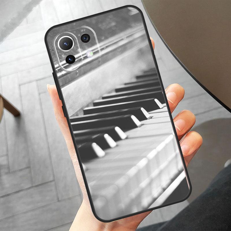 Piano keys Vintage Music Notes Case For Xiaomi 14 Ultra 11T 12T 13T Pro 12 13 Lite POCO F6 Pro M6 X3 X5 X6 M5s F3 F5 Cover