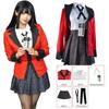 Disfraz de Cosplay de Anime Kakegurui Jabami Yumeko para Halloween, Sayaka, jugadora compulsiva, uniforme escolar japonés para niñas, disfraz de Halloween