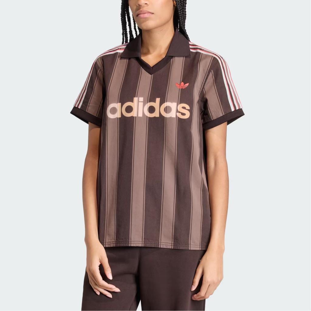 adidas Polo a Maniche Corte a Strisce Originals Top da Donna KD5450