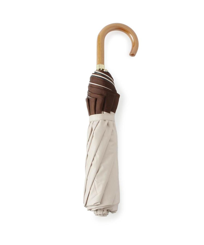 D Folding Grosgrain Light Beige Free Size ITS'DEMO Umbrella, Jump, Women's, (051), (P9432690)