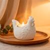 DIY 3D Little Chicken Candle Holder Epoxy Resin Mold, Plaster Hen Decoration, Candle Holder Silicone Mold, Desktop Storage