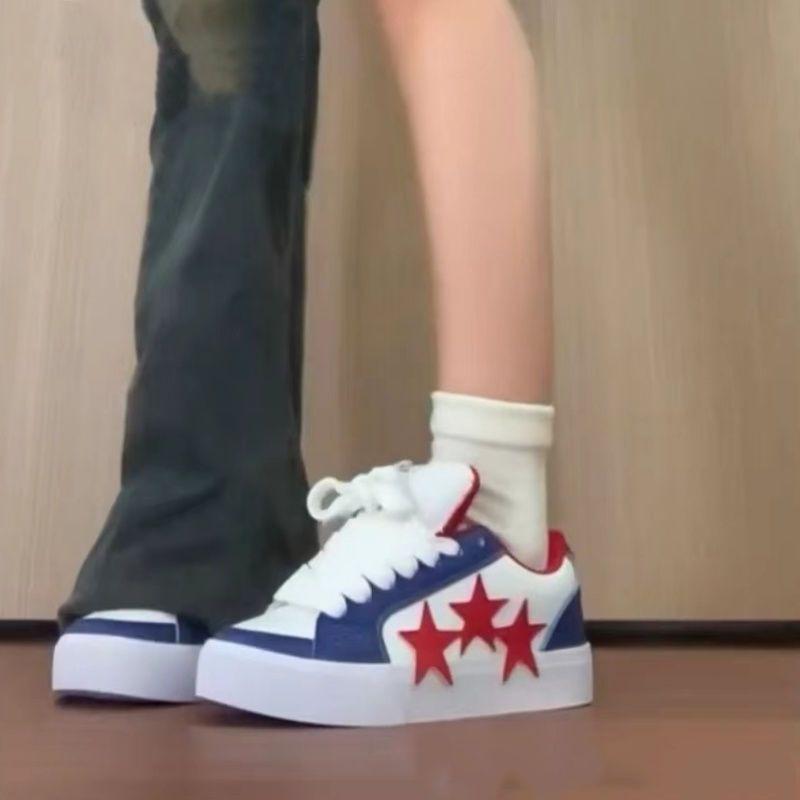 Dopamine Women's Shoes Autumn New Original Retro Star Board Shoes Women's Trendy Versatile Low-top Casual Shoes