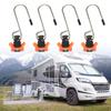 4pcs Universal Airline Rails Metal Hooks Heavy Duty Cargo Securing Accessories for Motorhomes Trucks Transportation