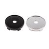 4Pcs Wheel Tire Parts Car Hub Center Covers Dust-proof ABS Plastic Hub Center Cover Black Silver Vehicle Rims Wheel Hubcap