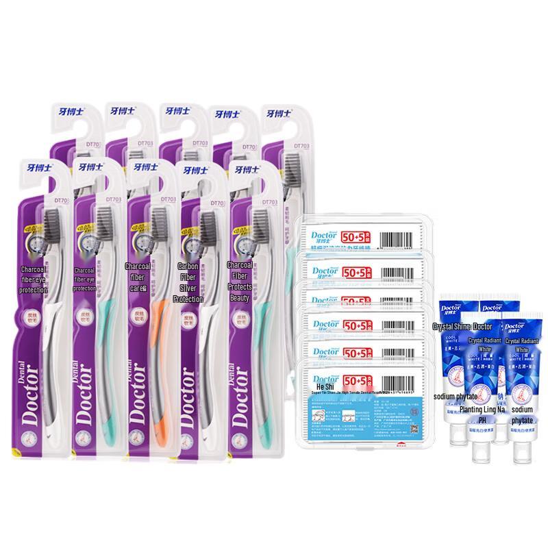 

Dr. Tooth Carbon Fiber Gum Care & Deep Clean Floss Picks Set