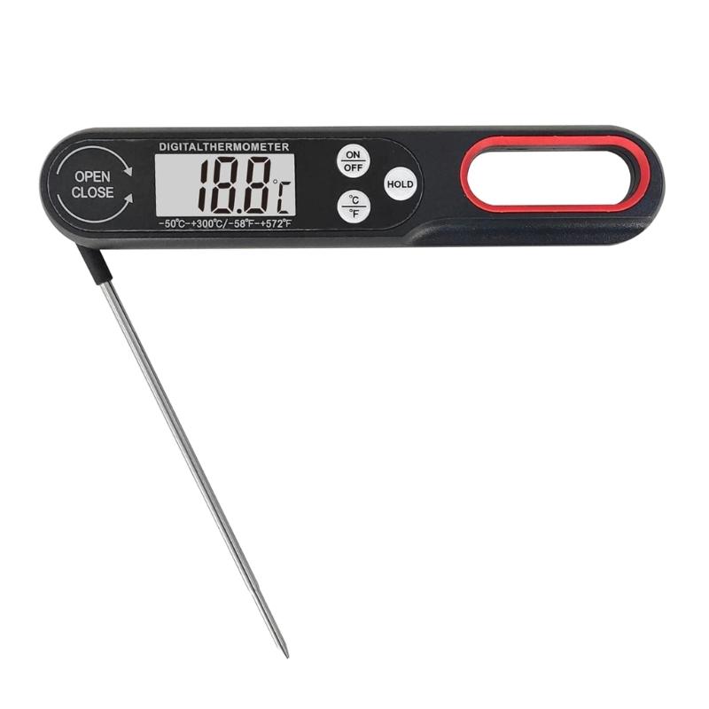 

Oven Digital Food Thermometers Fast 2-3 Second Reading For Meat Baking Frying Liquid Temperature Measurement And Storage чёрный