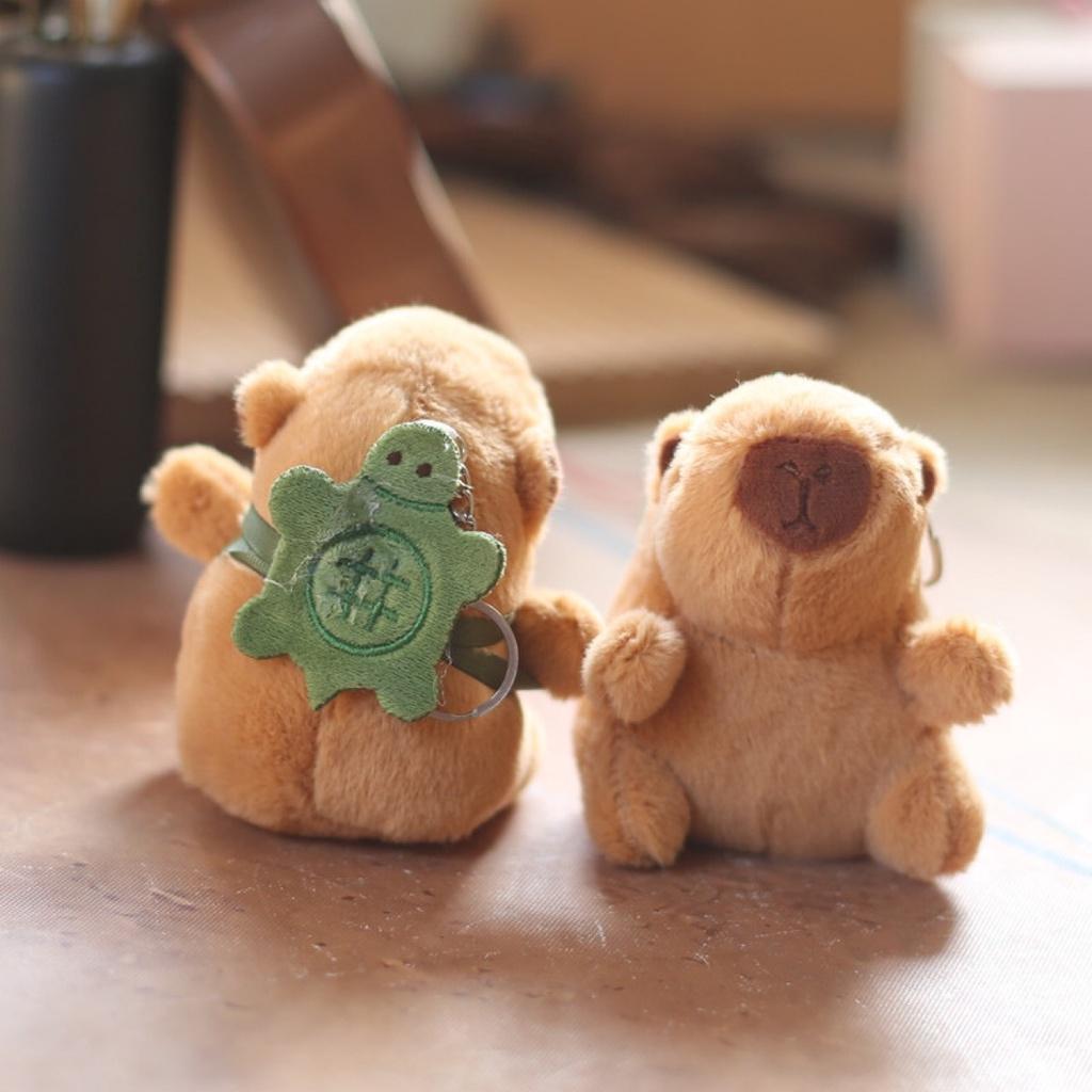 Cute Plush Capybara Keychain Pendant Toy Bag Decoration Doll