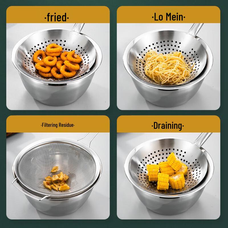 30CM Stainless Steel Strainer Spoon