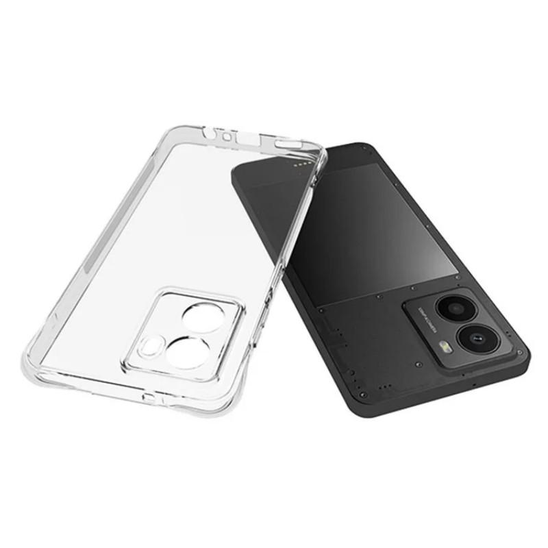 For HMD Fusion 5G Clear TPU Case WANLONFENG TM Series 2.0mm Phone Back Cover