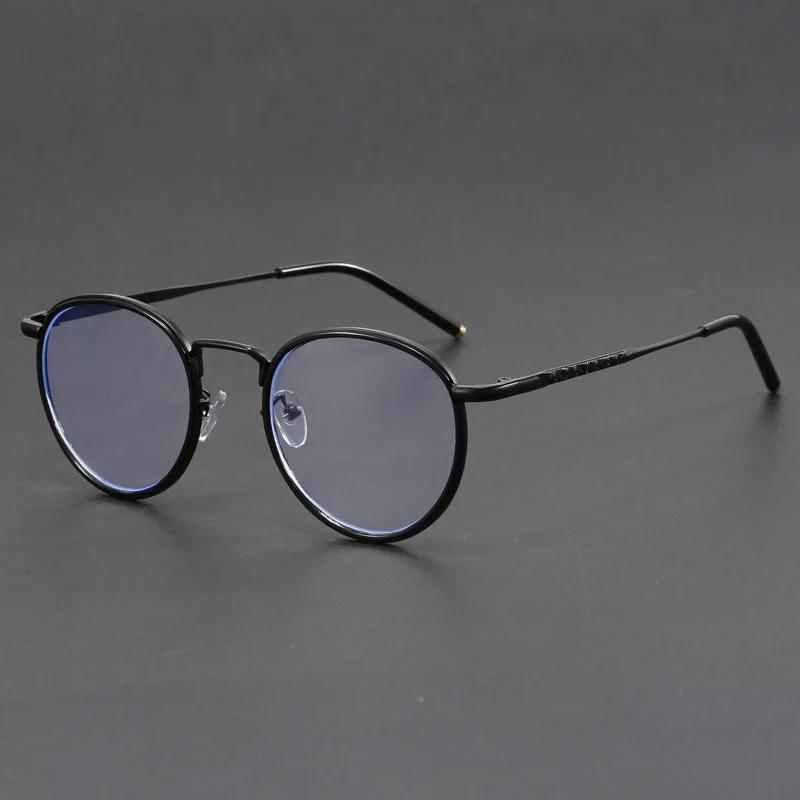 

Ретро очки с блокировкой синего света для мужчин и женщин, дизайнерские оптические очки класса люкс, высококачественная круглая оправа, очки для мужчин