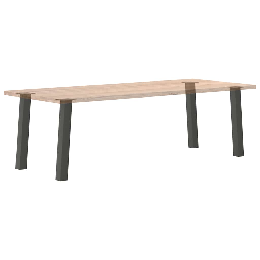 Vidaxl Nogi Do Stolika Kawowego, 4 Szt., Antracyt, 72 Cm, Stal