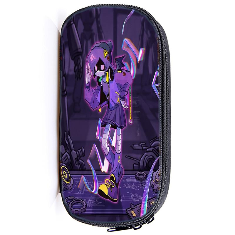 Murder Drones Pencil Case Multi-Layer Compartment Uzi N Anime Stationery Organizer Double Zipper Pen Pouch for School Girls Boys