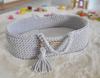 BOHO Katoenen Mozesmand - Poppenmand - Lichtgrijs