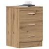 VidaXL Bedside Tables 2 Pcs Artisan Oak 38x35x55 Cm, Bedside Furniture, Side Table, Bed Cabinet, Cabinet of 861127