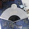 Vintage Summer Hand Fan Fabric Fan Dance Fan High-end Chinese Style Folding Fan  Home