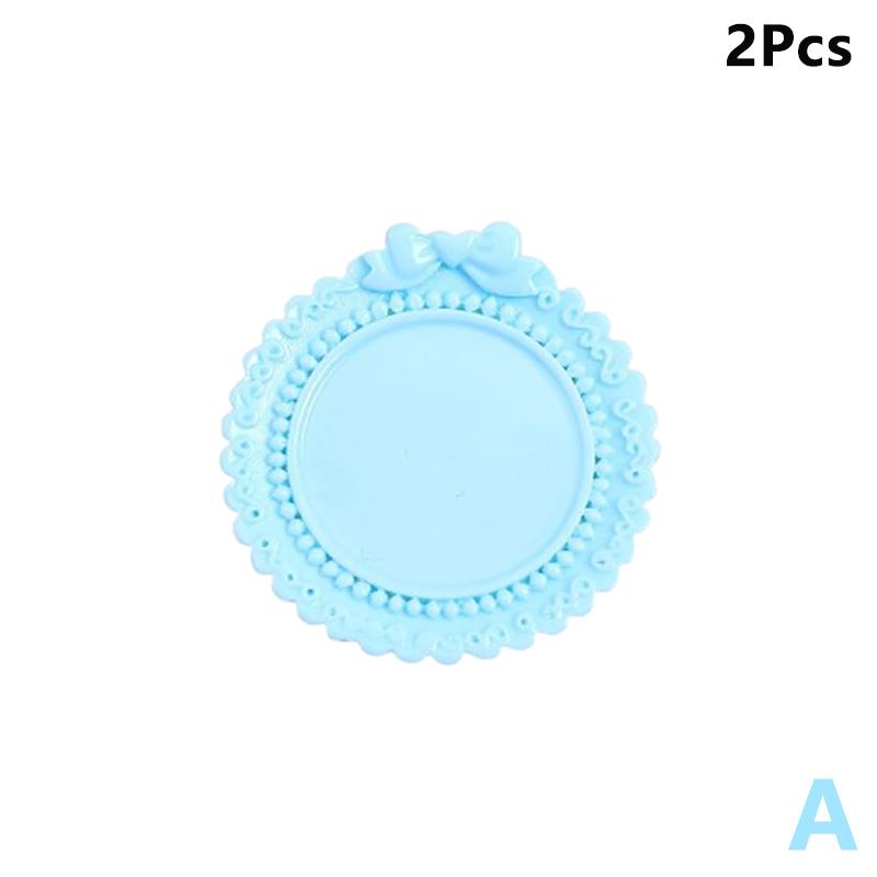 2Pcs Cute Resin Paint Palette Nail Art Palette Nail Art Display Stand Mini Portable Tone Nail Tools Art Supplies Decorative