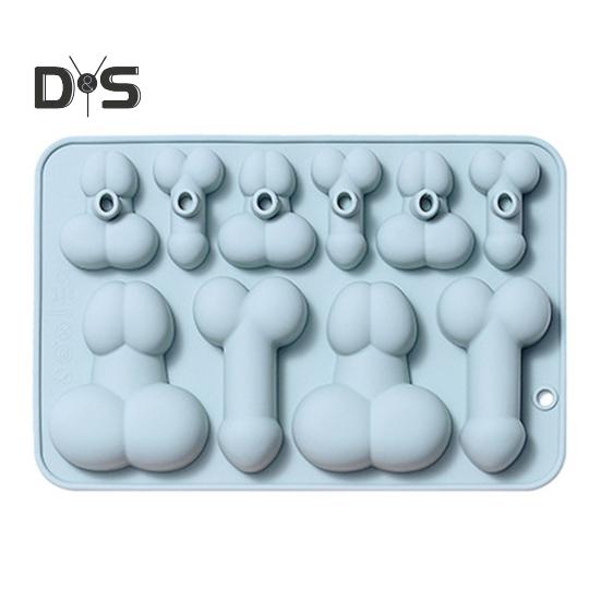 2 Sizes Shapes Cake Mould Heat resistant Creative 3D Soft Touch Silicone Mold