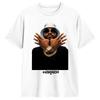 Vintage Fally Ipupa Musiker T-Shirt für Herren Rundhals Reines Baumwoll-T-Shirt Kurzarm-T-Shirt Geburtstagsgeschenk Oberteile
