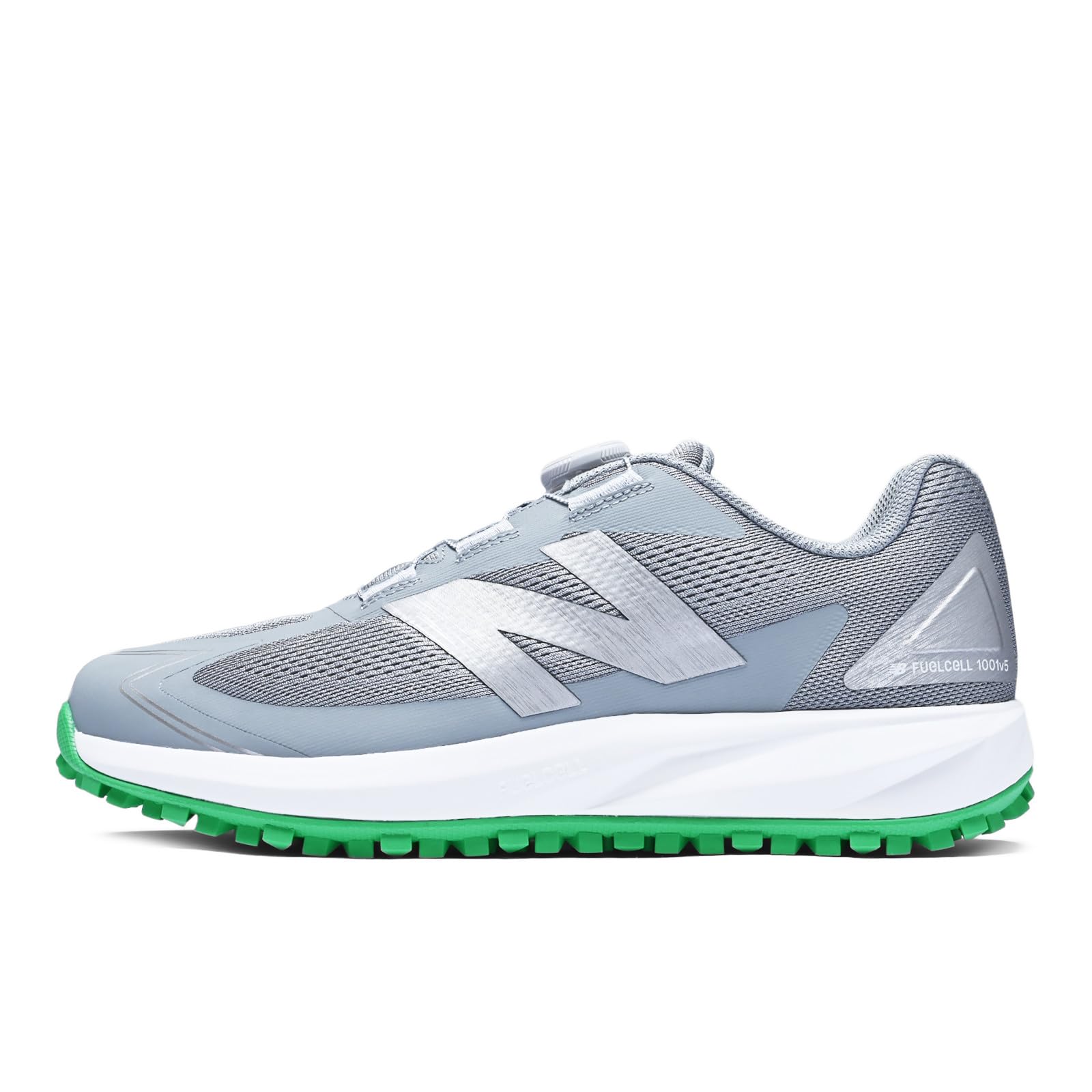 

New Balance UGS1001 Spikeless BOA Golf Size 2E Shoes, Gray/Green, 31.0 cm,