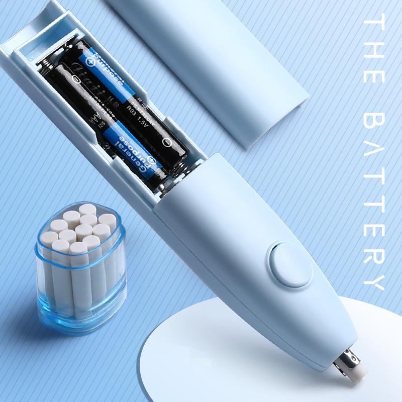 Electric Eraser Kit Automatic Pencil Erasers With 50 Refills For Art Sketching