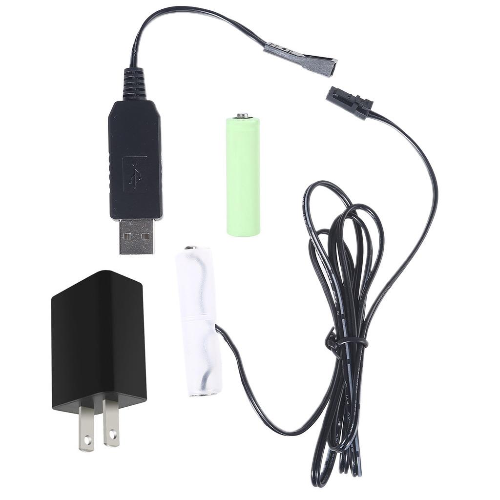 AA-Batteriegerät auf Netz- oder USB-Betrieb umrüsten für Uhr Lampe Kamera Spielzeug Ventilator