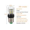 DC 12V 24V E27 E14 E12 B22 27LEDs 7W Lighting SMD 5730 LED Corn Bulb Lamp Christmas Chandelier Lights 110V 220V Lamps