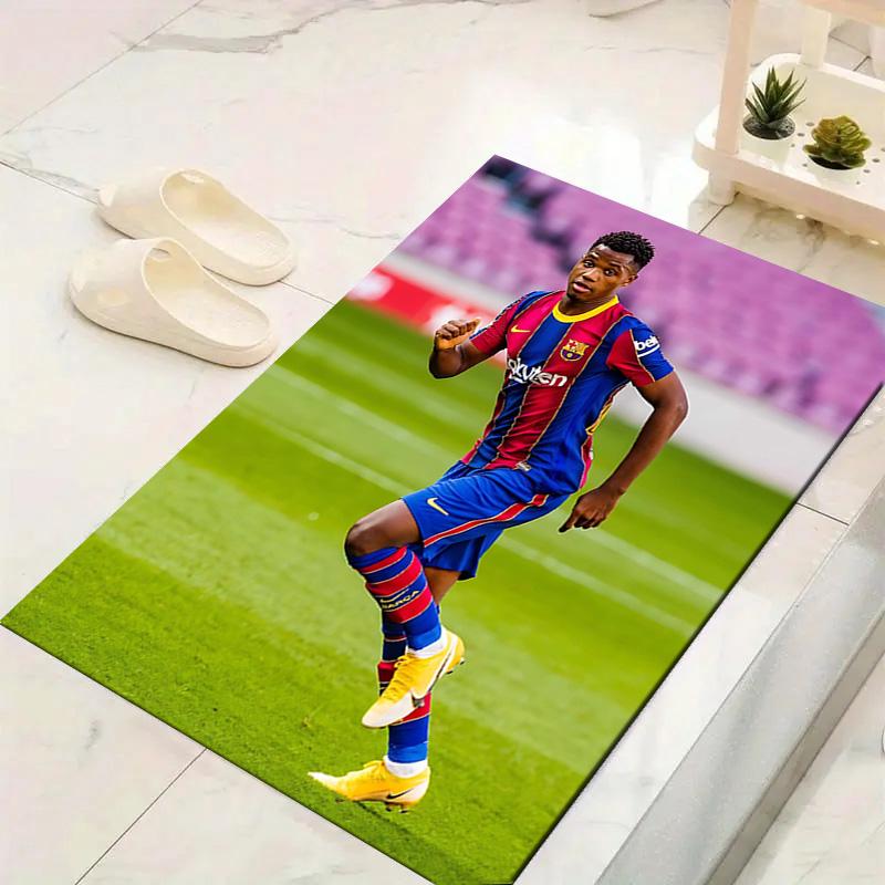 1pc Galactic Soccer Dream Rug, Office Carpet Indoor Outdoor Entrance Doormat, Non-Slip Soft And Comfortable, Living Room. DT707021
