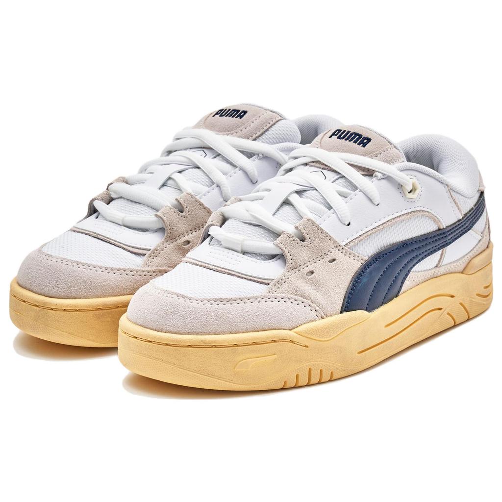 New PUMA 180 Vintage 'White Navy Warm White' Women's 396323-01