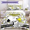 3pcs Duvet Cover Set (1*Duvet Cover + 2*Pillowcase, Without Core), Snoopy Print Soft All‑Season Bedding Set, Home Bedroom Decor Gift