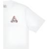 Palace Camiseta Unisex de Manga Corta y Cuello Redondo con Estampado de Pegatina Tri-Ferg Tops Blanco P21TS105
