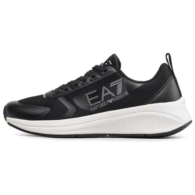 

Emporio Armani EA7 Тканевые кроссовки для бега на шнуровке Прочные низкие спортивно-повседневные кроссовки Унисекс кроссовки Черные X8X125XK303N763 43.5