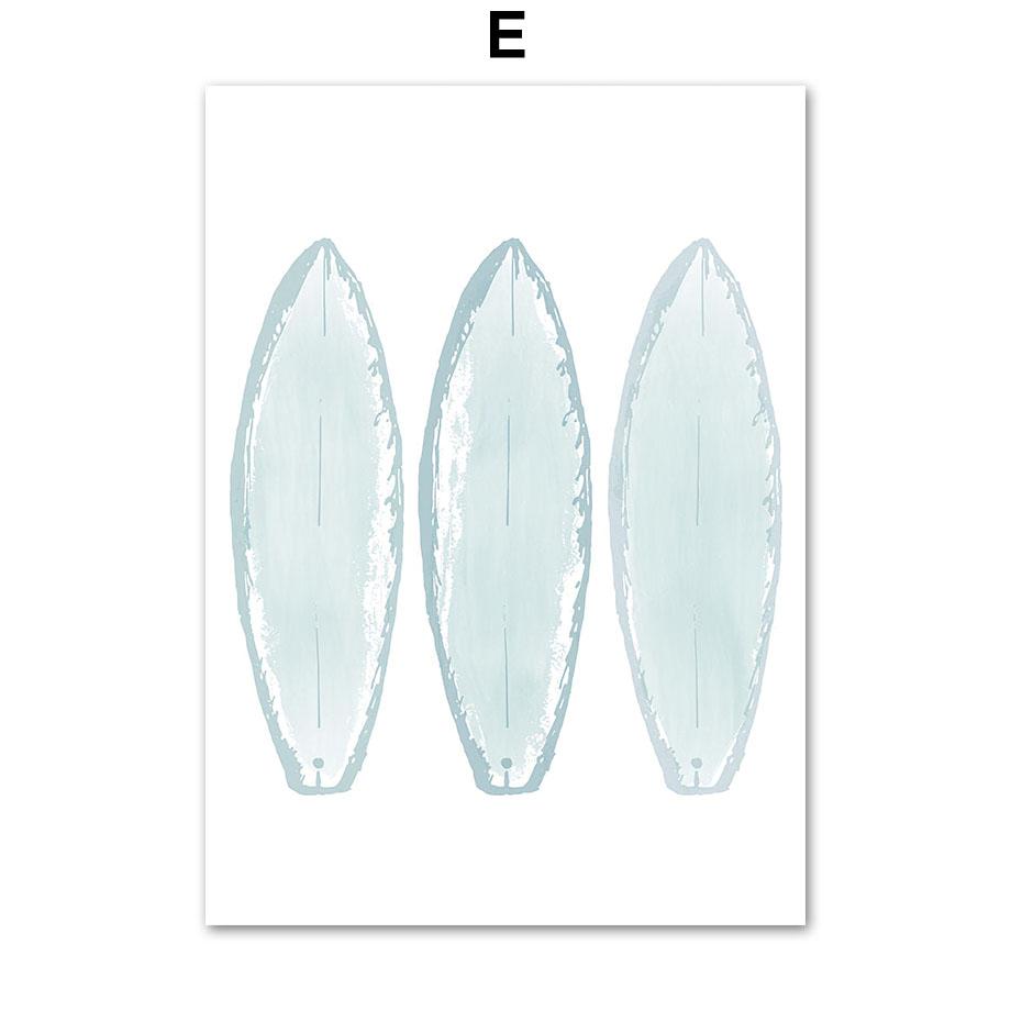 Sailboat Surfboard Monstera Palm Tree Lighthouse Posters And Prints Canvas Painting Wall Art Pictures Living Room Home Decor